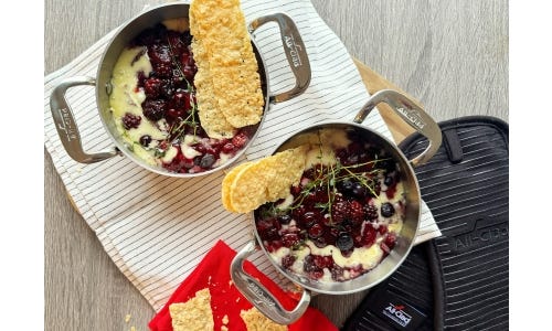 Baked Brie with Berry Medley Compote