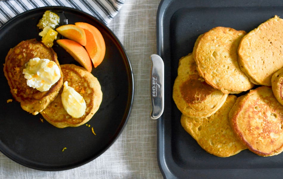 Sweet Potato Pancake with Whipped Ricotta