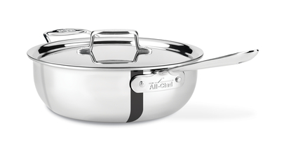 Details about   All Clad D5 Stainless 3 QT Essential Pan With Lid 