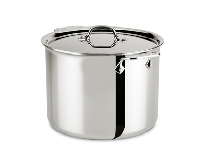 6-Quart All-Clad 4506 Stainless Steel Tri-Ply Bonded Dishwasher Safe Stockpot with Lid Silver Cookware 