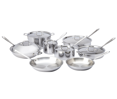 All-Clad D3 Tri-Ply Stainless-Steel 14-Piece Cookware Set